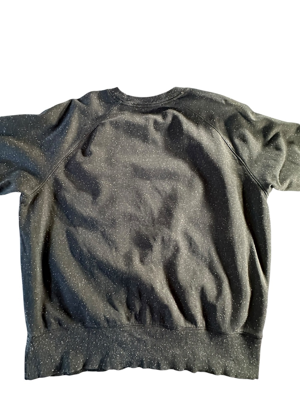 Under Armour Men’s Black Crewneck Sweatshirt with Speckled Detail Large - Picture 8 of 12
